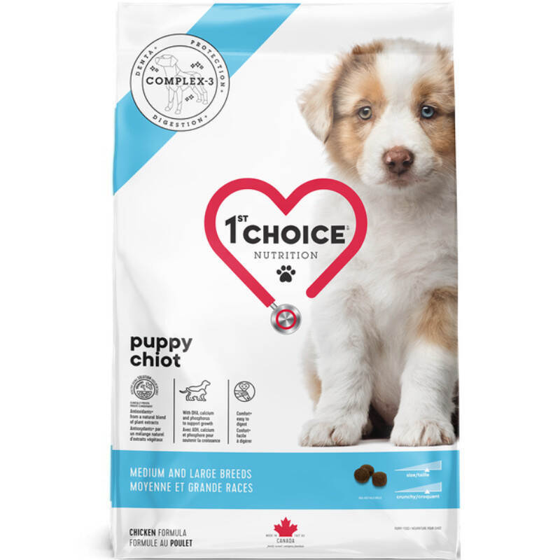 Сухий корм для цуценят середніх і великих порід 1st Choice (Фест Чойс) Puppy Medium and Large з куркою 2 кг