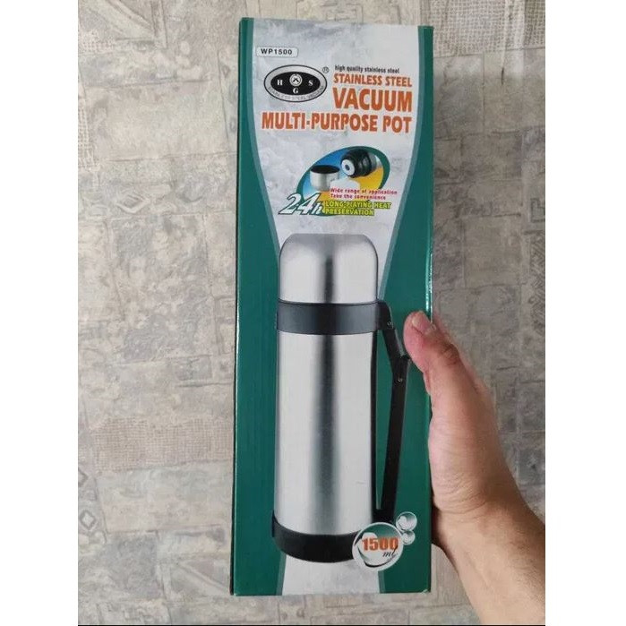 Вакуумний Термос металевий 1500 мл."HGS" WP1500