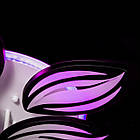 Світлодіодна люстра 180 Вт з підсвічуванням основи та пультом д/к колір каркасу чорний D-9103/6+3 BK LED 3color dimmer, фото 9