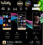 Світлодіодна Smart LED-гірлянда Twinkly Strings RGB 100, 8 м, BT+WiFi, Gen II, IP44 кабель чорний, фото 8