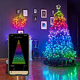 Світлодіодна Smart LED-гірлянда Twinkly Strings RGB 100, 8 м, BT+WiFi, Gen II, IP44 кабель чорний, фото 7