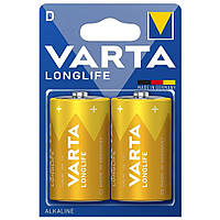 Батарейка щелочная Varta Longlife Alkaline LR20 D блистер 2 шт.