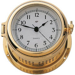 Годинники-ілюмінатор для човна і катера Schatz 100 мм латунь Delite з акриловим склом і гумовим ущільнювачем