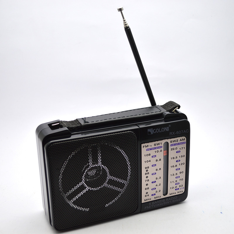 Радиоприемник портативный Golon RX-607AC на батарейках 2 шт R20 (size D), фото 1
