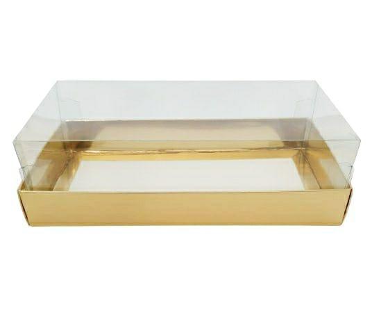 Коробка "Акваріум", золото 200*100*60