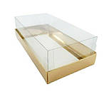 Коробка "Акваріум" золото, 200*100*60мм