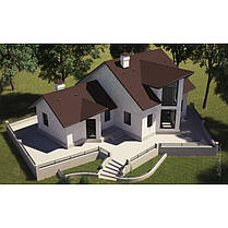 Бітумна черепиця Aquaizol "Мозаїка" Гірський каньйон, фото 5