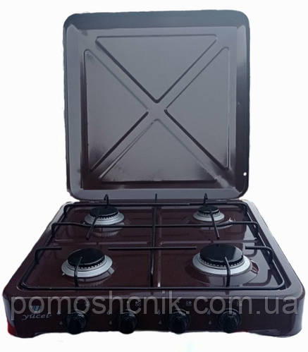 Газовая плита Yucel на 4 конфорки с крышкой, цена 2799 грн — Prom.ua ...