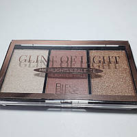 Палетка хайлайтеров и румян Bless Beauty Glint Of Light Highlighter Palette тон 01