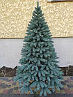 Ялинка штучна лита Буковельська 2.3 м блакитна висока новорічна пишна з пластику, фото 10