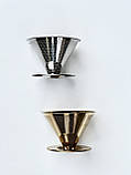Пуровер.Воронка для заварювання кави, срібло, фото 5