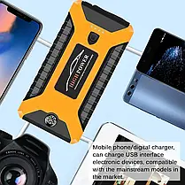 Пускозарядний автомобільний пристрій Jumpstarter 27JX 12В/2А з акумулятором на 99800mAh і ліхтарем ANS К, фото 6