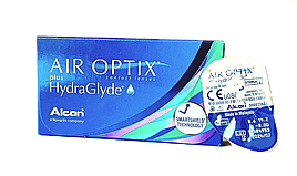 Контактні лінзи Air optix plus HydraGlyde 1уп (3 лінзи)