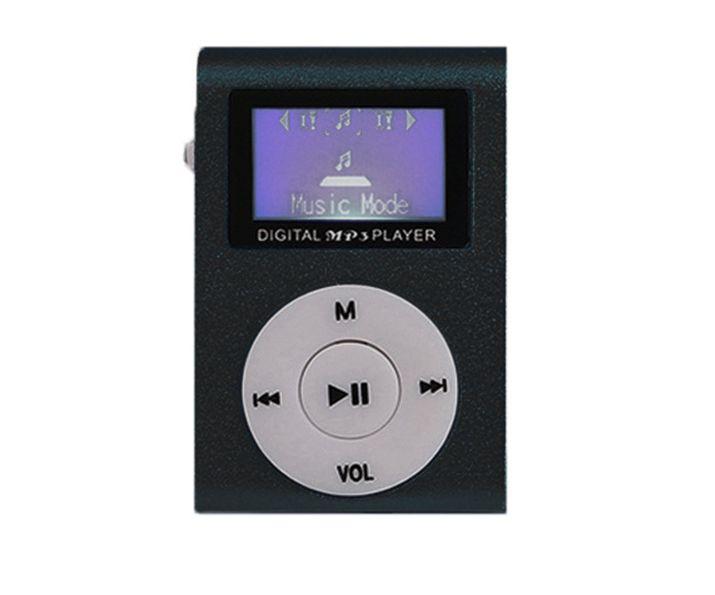 Mp3 плеєр з екраном на вбудованому акумуляторі з навушниками, колір чорний, фото 1