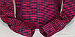 Тепла чоловіча кашемірова сорочка у клітинку червона X-Port vd-0148 червона класична сорочка Туреччина L, фото 6