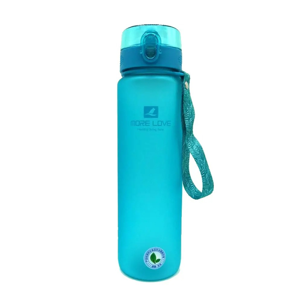 Пляшка для води CASNO More Love 1050ml блакитна