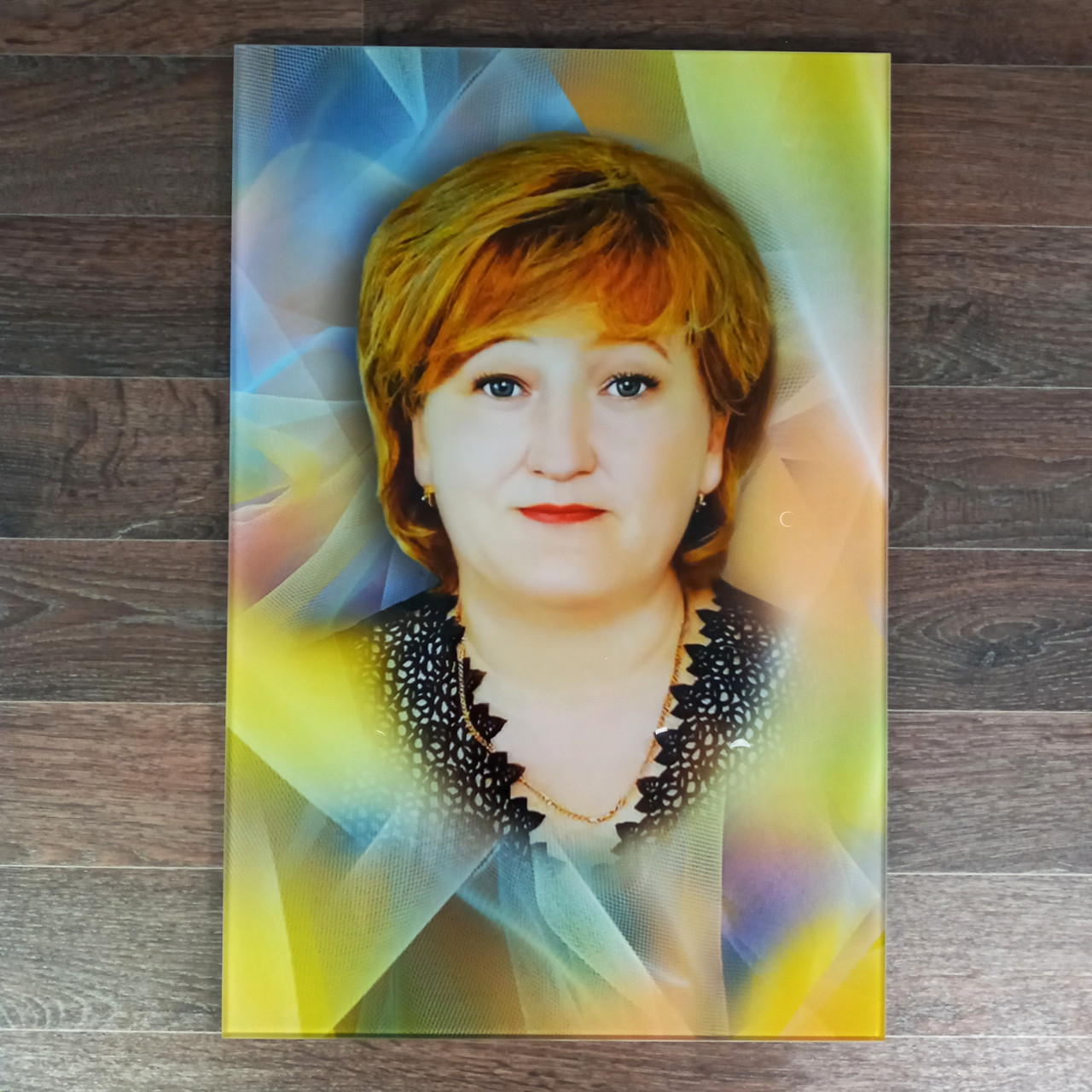 Фото Триплекс на пам'ятник / Фотографія у склі 40х60 см, товщина 12 мм (6+6), фото 1