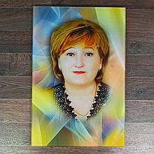 Фото Триплекс на пам'ятник / Фотографія у склі 40х60 см, товщина 12 мм (6+6)