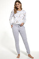 Пижама женская Cornette Лонгслив+брюки PD-740-326 PATTY L white/melange белый-меланж