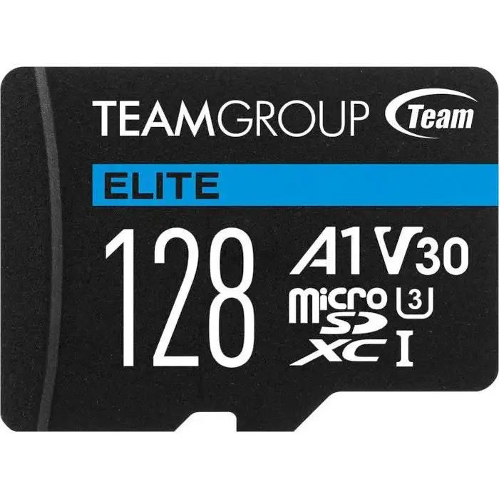 MicroSDXC 128GB UHS-I/U3 Class 10 Team Elite + SD адаптер (TEAUSDX128GIV30A103)