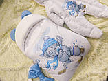 Зимовий комбінезон + конверт спальник для новонароджених 56-62 розмір, фото 4