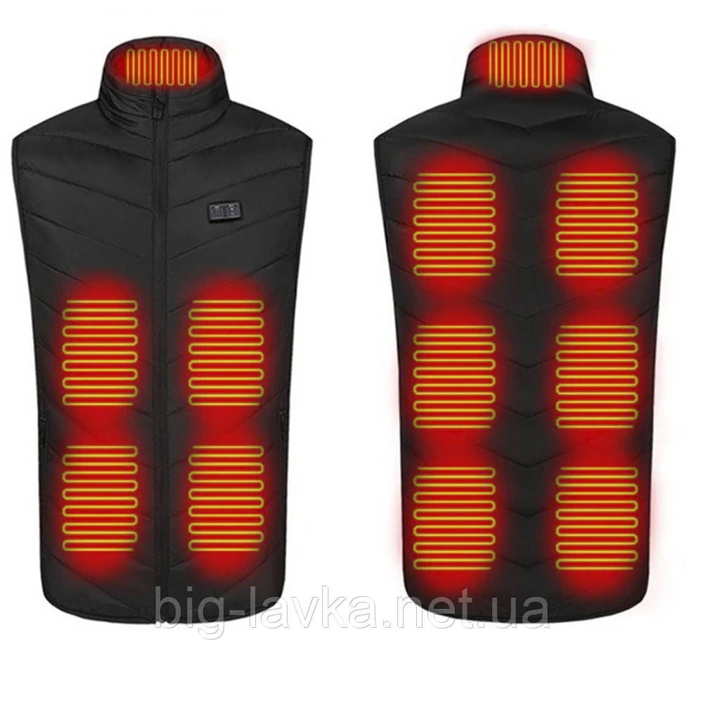 Жилетка з підігрівом від PowerBank 11 зон XS, фото 1