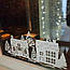 Новорічна наклейка Зимова історія для декору вікна (сніг дід мороз містечко) матова будиночки 430х205мм, фото 2