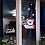 Новорічна наклейка Полярний ведмідь (вінілова самоклейка на вікно стікер на скло) матова 400х285 мм, фото 3
