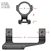 Кріплення для прицілу: моноблок Warne Vapor MSR 30mm mount (V4002M), суцільне на Пікатінні, фото 8