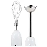 Блендер ручної 4 в 1 Kamille з склянкою Білий 400W 38см KM-6746, фото 4