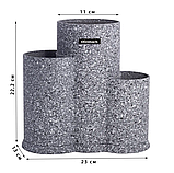 Підставка для ножів та кухонного приладдя Ofenbach потрійна 22,2см KM-100212, фото 7