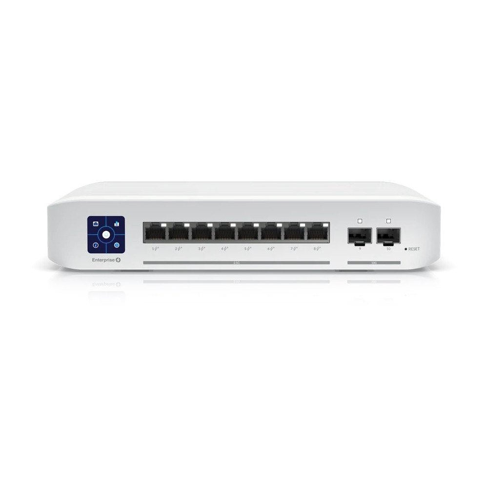 Комутатор Ubiquiti UniFi USW-Enterprise-8-PoE (8x2.5GE PoE+,2xSFP+, max PoE 120W, L3), фото 1