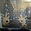 Інтер'єрна новорічна наклейка Олені (оленята сніжинки роги сніг зима новорічний декор) матова 700х625 мм, фото 10