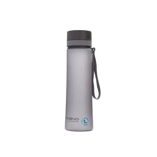 Пляшка для води CASNO More Love 1050ml сіра, фото 1
