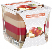Свічка ароматизована у стакані Cinnamon-Apple №87