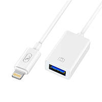 Перехідник SkyDolphin OT01 OTG Lightning — USB White (ADPT-00028)