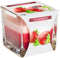 Свічка ароматизована у стакані Strawberry №73