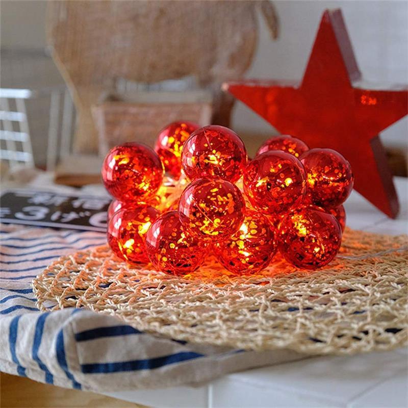 Светодиодная гирлянда ColorWay Christmas lights ball (6см) (CW-MC-LB10U) 10LED, 1.5м, USB - фото 8 - id-p1549008858