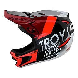 Вело шлем TLD D4 COMPOSITE HELMET [Qualifier Silver/Red] XL