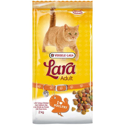 Сухий корм для дорослих котів Versele-Laga (Верселя-Лага) Lara Adult з індичкою та куркою 2 кг