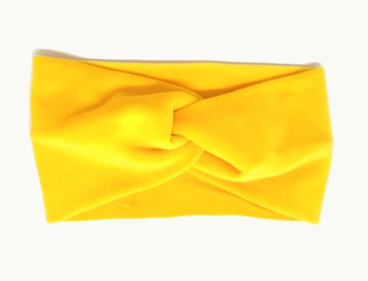 Пов'язка для дівчинки жовта, фото 1