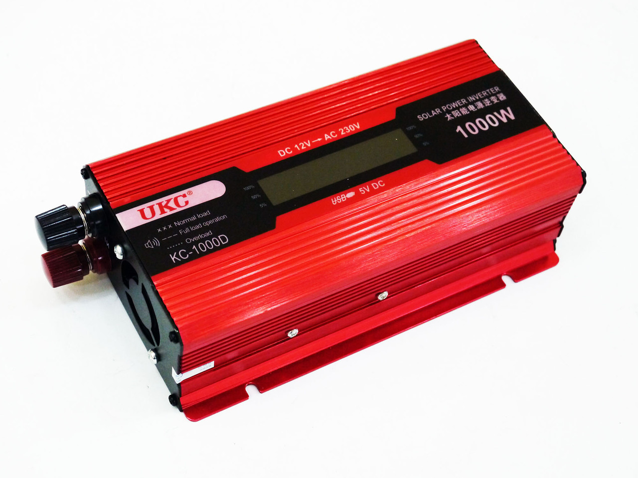 Перетворювач UKC Автомобільний інвертор AC/DC KC-1000D 1000W 12V + LCD дисплей
