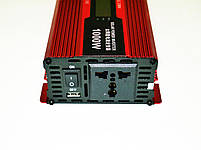 Перетворювач UKC Автомобільний інвертор AC/DC KC-1000D 1000W 12V + LCD дисплей, фото 4