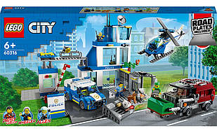 Конструктор LEGO City Поліцейська дільниця 668 деталей (60316) Лего Сіті