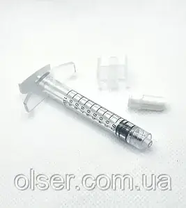 Шприц Luer Lock луєр лок 1 мл з конектором