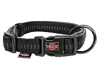 Ошейник Trixie Softline Elegance L-XL: 40-65см/25мм черный/графит 206919