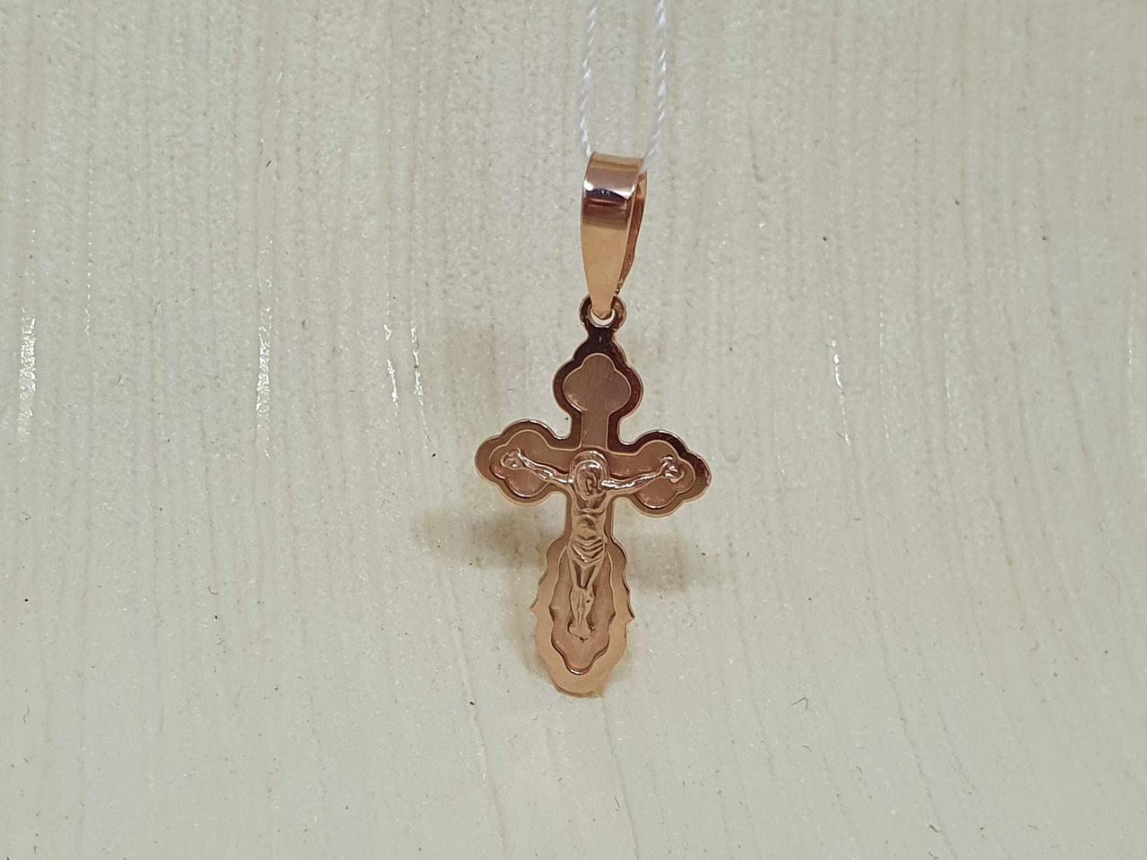 Золотий хрестик. Розп'яття Христа.  710025