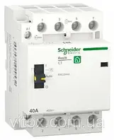 Контактор RESI9 Schneider Electric 40 A, 3P+N, 4NO ~ 230 В / 50 Гц R9C20440