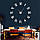 Годинник настінний 3D Diy Clock з Римськими цифрами Black, фото 2