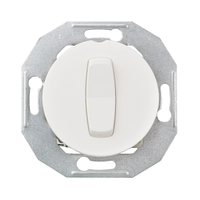 Одноклавишный кнопочный переключатель RENOVA белый, Schneider Electric, WDE011002